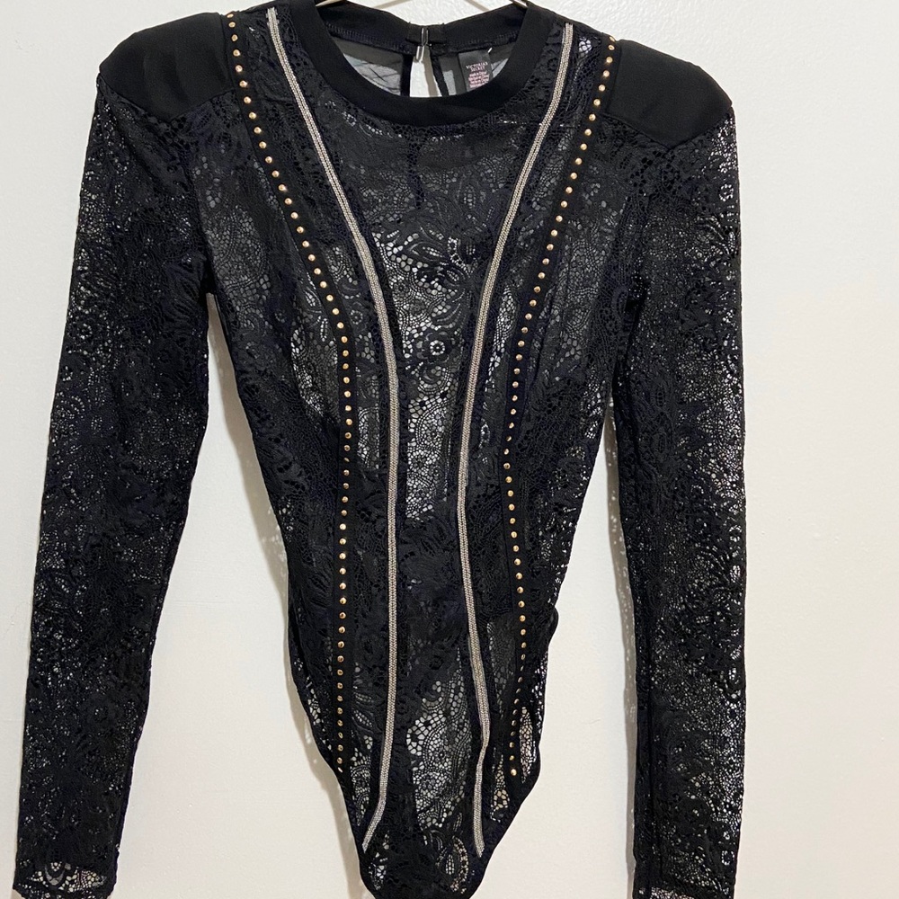 Victoria’s Secret Long Sleeve Lace Bodysuit